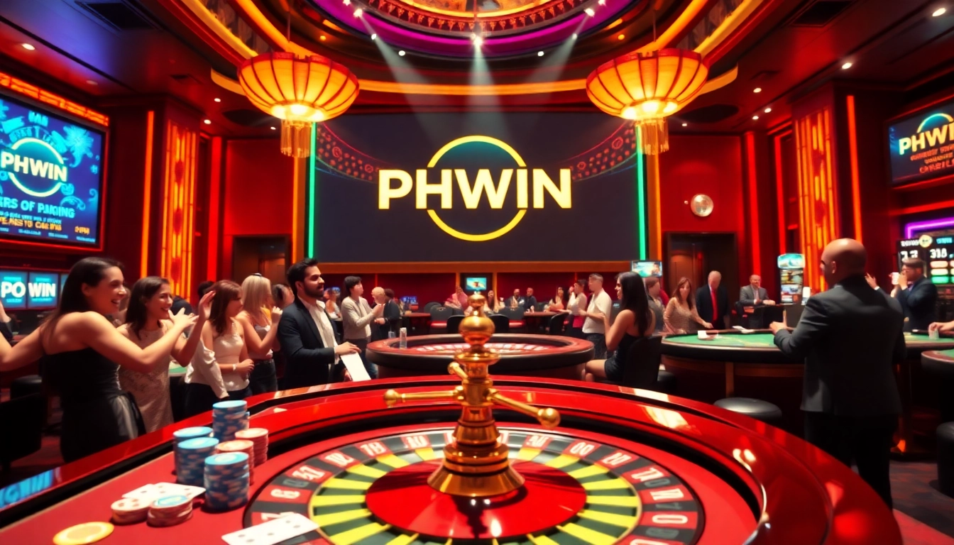 Experience the thrill of winning at PHWIN's exciting casino tables filled with games and vibrant action.