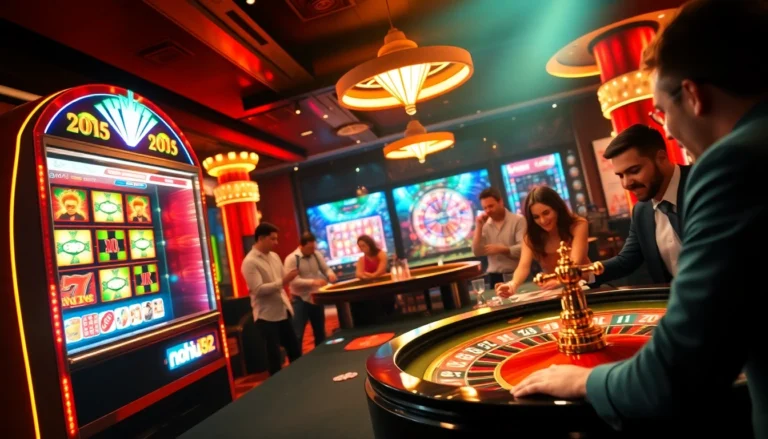 Experience the thrill of winning with nohu52's exciting casino games, featuring vibrant slot machines and lively gaming tables.